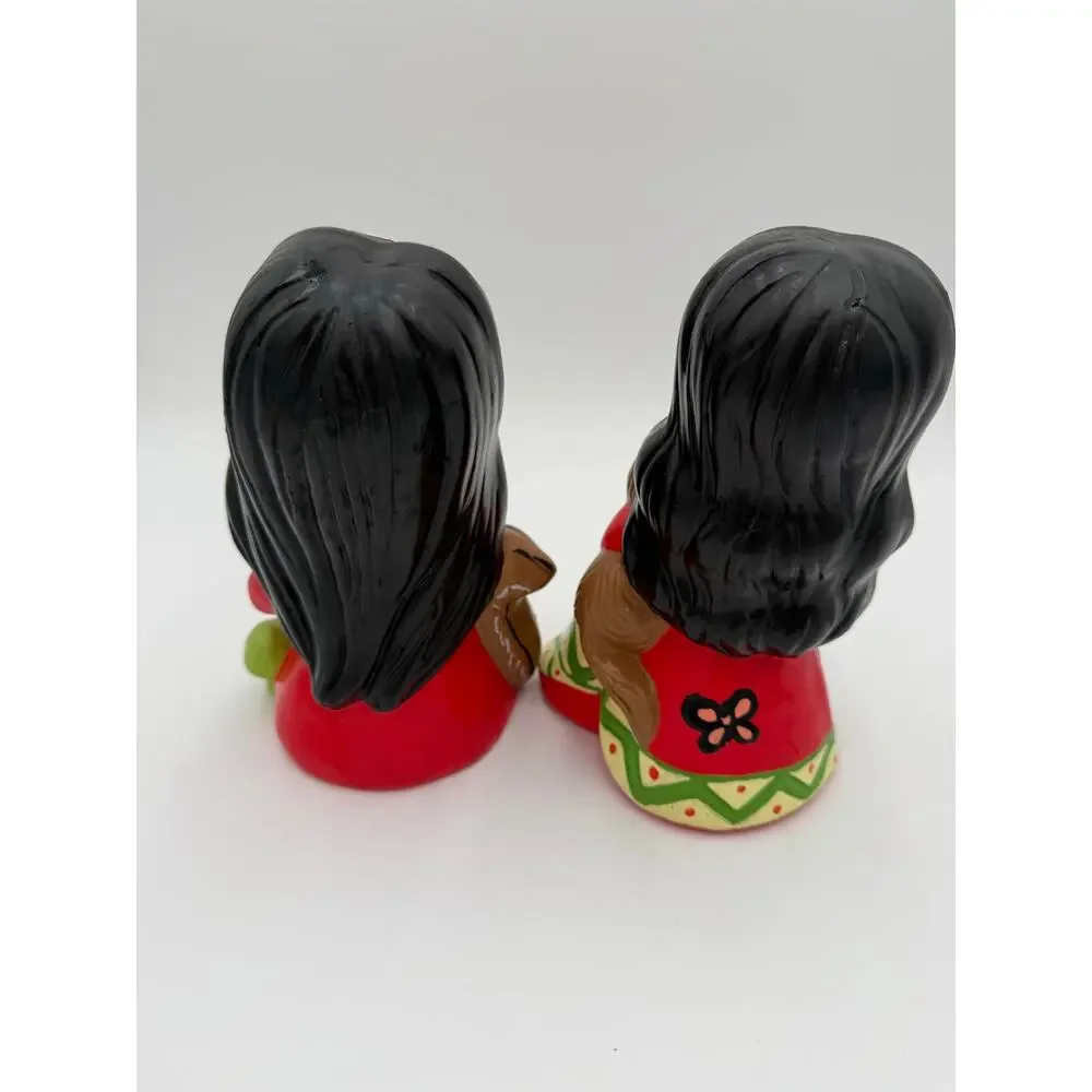 1982 Ceramic Hispanic Girl PAIR